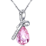Champagne Citrine Amethyst Crystal Pendant Necklace