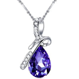 Champagne Citrine Amethyst Crystal Pendant Necklace