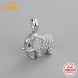 TrustDavis Elephant CZ Charm Pendant DIY Accessories HY212