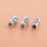 TrustDavis 925 Silver Hollow Cross Tube DIY Accessories Fine Jewelry