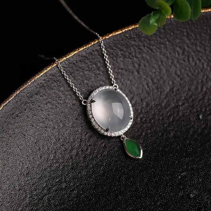 Diamond-Wrapped Ice Egg Balls Pendant