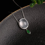 Diamond-Wrapped Ice Egg Balls Pendant
