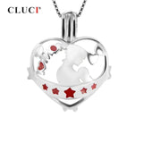 925 Silver Cage Pendant for Necklace Women Jewelry Gift
