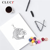 925 Silver Dolphin Pendant Zircon Jewelry SP384SB