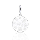 925 Silver Snowflake Pattern Christmas Pendant