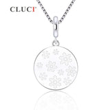 925 Silver Snowflake Pattern Christmas Pendant