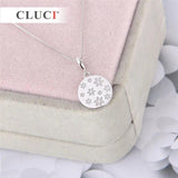 925 Silver Snowflake Pattern Christmas Pendant