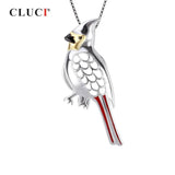 925 Sterling Silver Bird Charms Pendant for Necklace