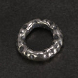 925 Sterling Silver Meteorite Crater Running Ring Pendant Beads
