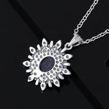 Natural Light Moonstone Pendant Vintage Style S925 Sterling Silver Jewelry