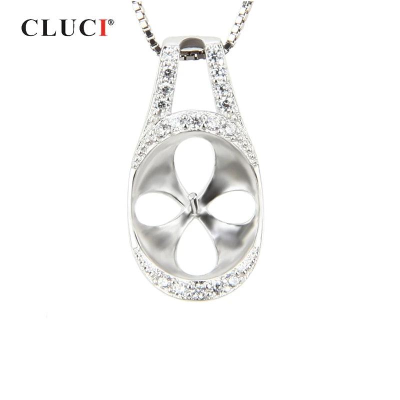 925 Sterling Silver Pearl Pendant Mounting for Women Jewelry Making