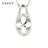925 Sterling Silver Pearl Pendant Mounting for Women Jewelry Making
