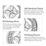 Sterling Silver Celtic Knot Pendant Necklace for Good Luck D122