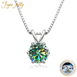 1ct Moissanite Pendant 925 Sterling Silver Necklace