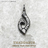 Maori Winter Ethnic Vintage Jewelry 925 Sterling Silver Pendant Hook