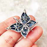 Dreamy Butterfly Silver Pendant Bohemia Jewelry Gift