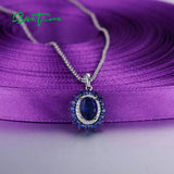 925 Silver Pendant Green Spinel CZ Party Fine Jewelry