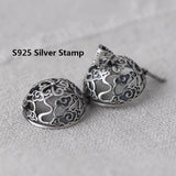 925 Pure Silver Hollow Sachet Pendant Vintage Lucky Pendant Thai Silver Jewelry