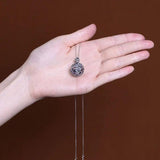 925 Pure Silver Hollow Sachet Pendant Vintage Lucky Pendant Thai Silver Jewelry