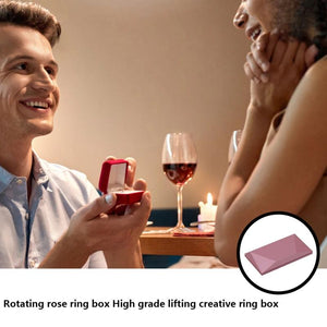 Rose Rhombus Ring Box Jewelry Holder