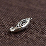 925 Silver Fish Pendant Flower S925 Solid Thai Silver Pendants