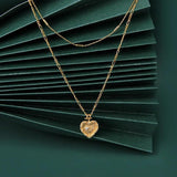 S925 Sterling Silver Necklace Double Layer Necklaces Women Jewelry