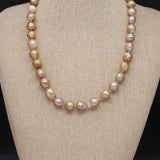 Natural Freshwater Pearl Necklace Baroque Round Accessories Women