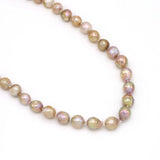 Natural Freshwater Pearl Necklace Baroque Round Accessories Women
