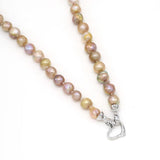 Natural Freshwater Pearl Necklace Baroque Round Accessories Women