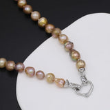 Natural Freshwater Pearl Necklace Baroque Round Accessories Women