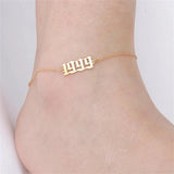 Old English Ankle Bracelets Summer Sandals For Women