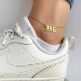 Old English Ankle Bracelets Summer Sandals For Women