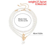 Vintage Baroque Wedding Bead Chain Necklace for Women