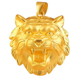 Tiger 24KT Pendant Necklace Fine Jewelry