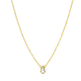 Kikichicc 925 Silver Zircon Pendant Choker Necklace 7 Rainbow Chains