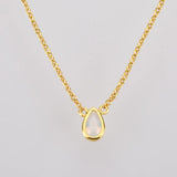 Kikichicc 925 Silver Zircon Pendant Choker Necklace 7 Rainbow Chains
