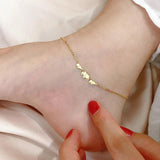 925 Silver Elephant Anklet 14K Creative Jewelry