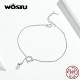 925 Silver Cat Anklet Beaded Foot Jewelry for Women Barefoot Sandal Chain