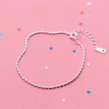 Trustdavis 925 Silver Women's Anklets For Wife DA121