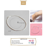 Trustdavis 925 Silver Women's Anklets For Wife DA121
