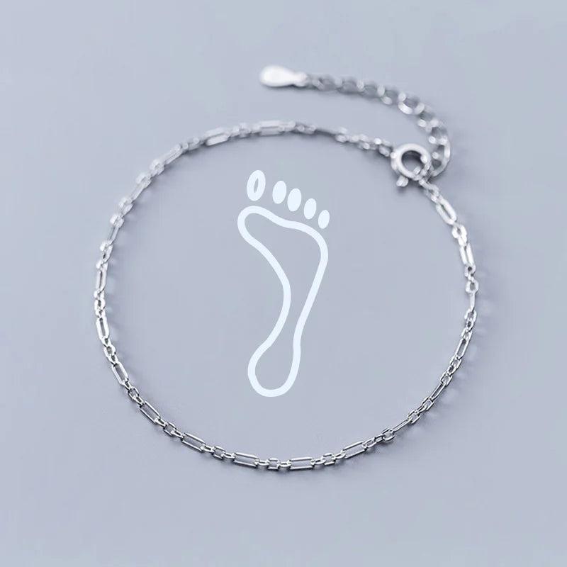 Trustdavis 925 Sterling Silver Chain Anklets For Women Wedding