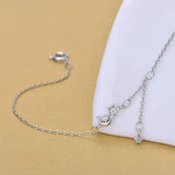 925 Silver Chain Moon Star Anklet for Foot Barefoot Leg Jewelry