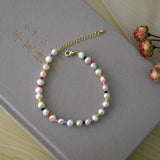 Natural Freshwater Pearl Anklet Women's Personality