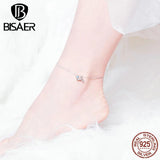 925 Sterling Silver Mermaid's Story Chain Silver Anklets For Women