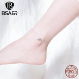925 Sterling Silver Mermaid's Story Chain Silver Anklets For Women