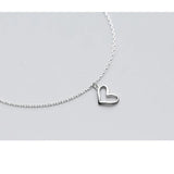 925 Sterling Silver Heart Anklets For Women's Jewelry