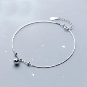 MloveAcc 925 Sterling Silver Anklet Bracelet Bead Charm for Women