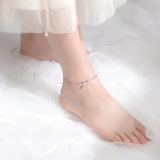 MloveAcc 925 Sterling Silver Anklet Bracelet Bead Charm for Women