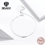 925 Silver Chain Anklets with Lobster Clasp