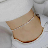 Fine Woman Girl Titanium Stainless Steel Anklet